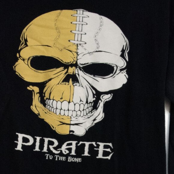 Pirate To The Bone Long Sleeve Tee Skeleton Graphic - Picture 3 of 8
